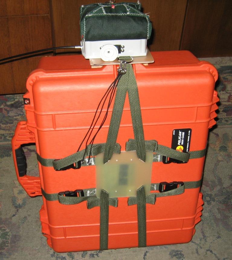 Figure C. Detachable guidance unit mounted on Pelican 1200 (a) and Pelican 1600 (b) class cases.