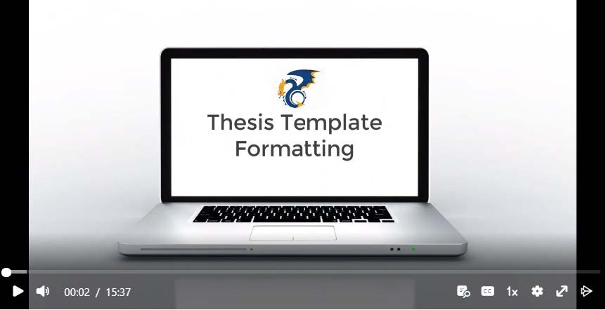 postgraduate thesis format