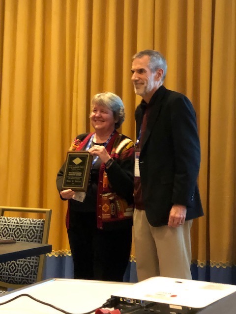 Susan receiving INFORMS Award