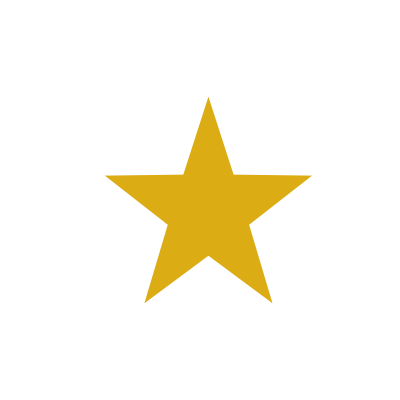 A gold star from the logo