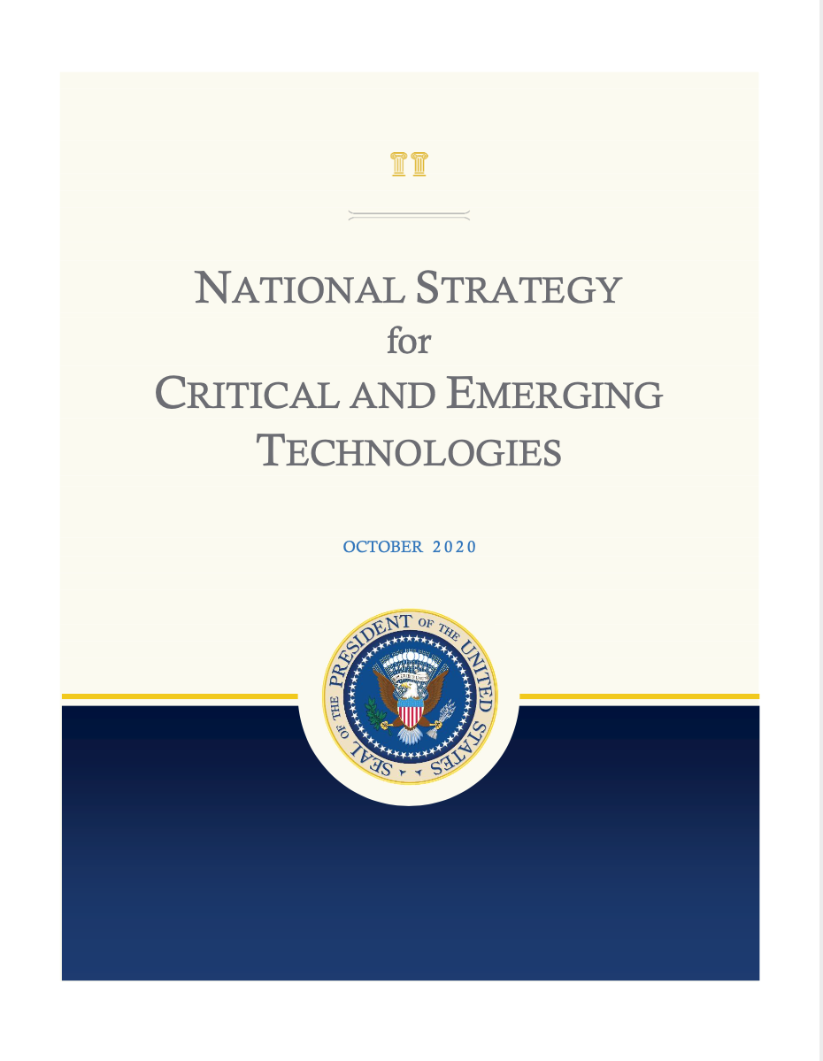 National Critical and Emerging Tech Strategy Released