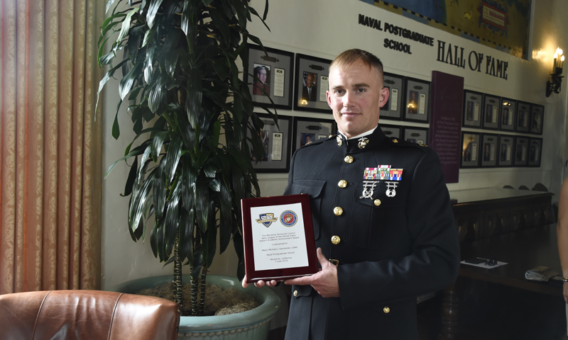 Marine Corps Student Earns Spring Quarters Top Award