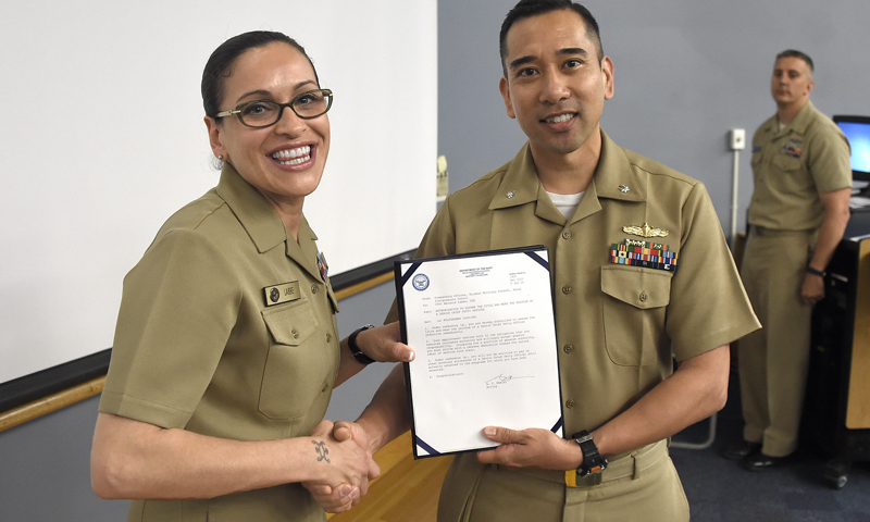 Enlisted Cyber Student Promotes to Senior Chief
