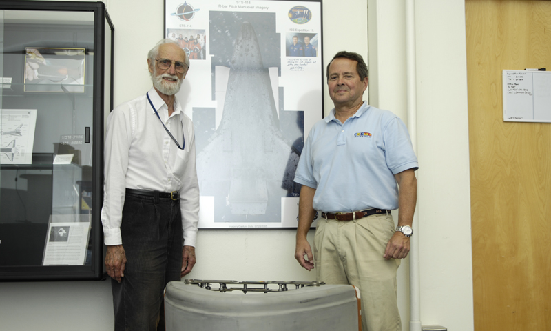 Space Systems Academic Group Receives Piece of Space Shuttle Wing