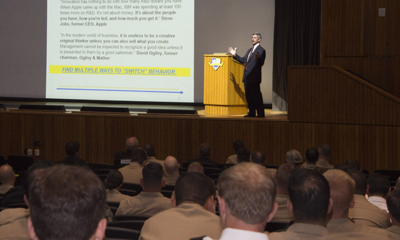 NPS Alumnus, Retired Vice Admiral Talks Innovation During SGL