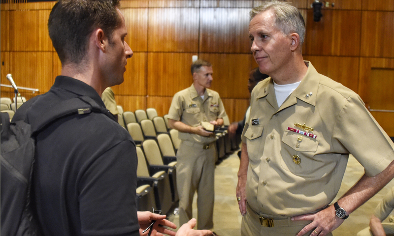 Deputy Secretary of the Navy International Programs Addresses Students