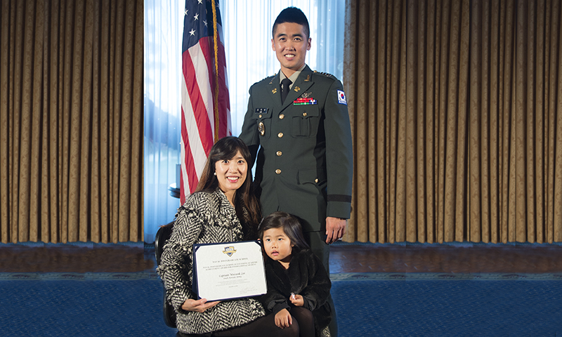 South Korean Officer Honored With Top International Student Award