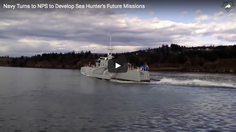 Navy Turns to NPS to Develop Sea Hunter’s Potential Future Missions