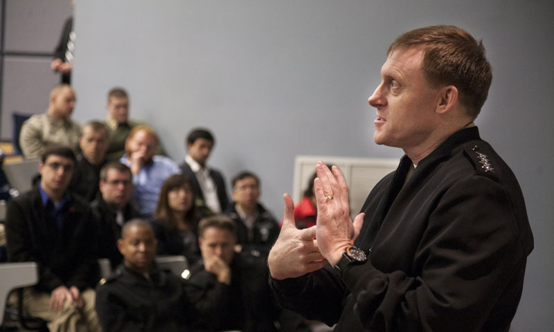 Cyber Commander Engages NPS Students, Faculty