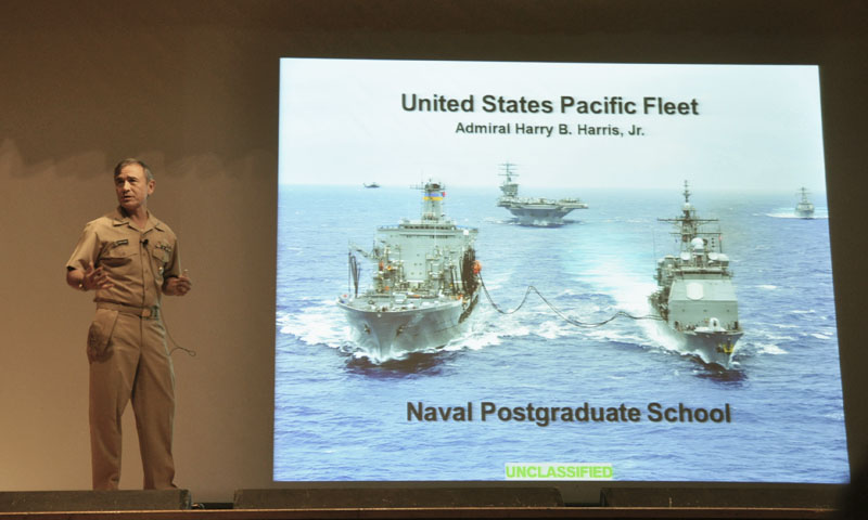 Pacific Fleet Commander Visits Naval Postgraduate School