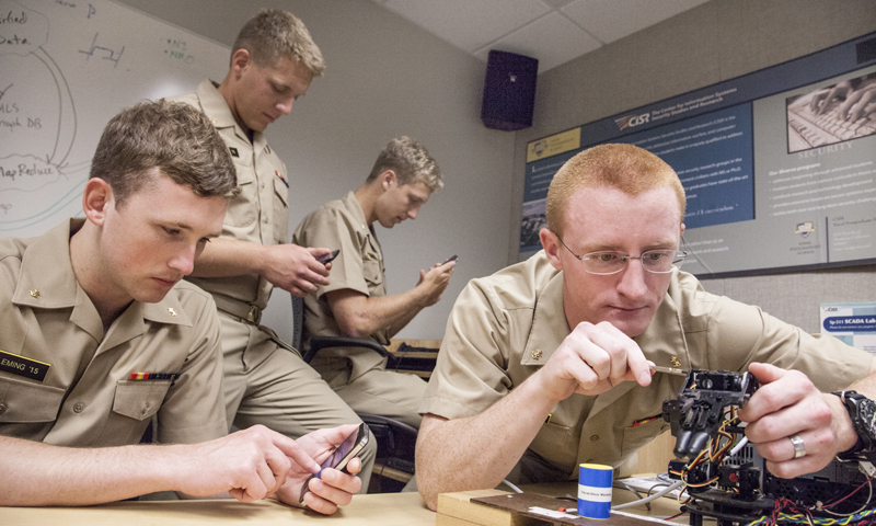 Midshipmen Intern, Mentor with NPS Cyber Academic Group Faculty