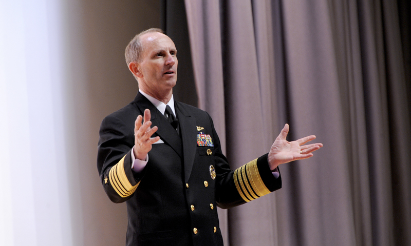 Chief of Naval Operations Delivers All Hands Message at Naval Postgraduate School