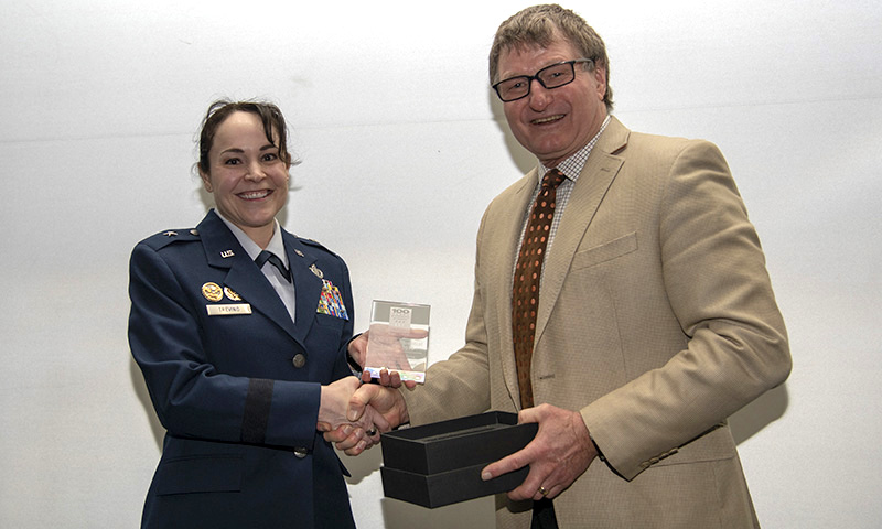 Senior Air Force alumna honored with prestigious AACSB, NPS awards
