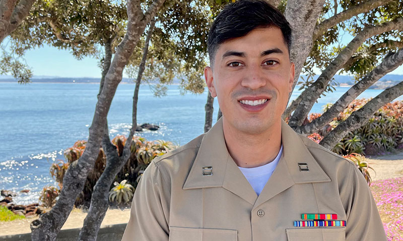 U.S. Marine Corps Capt. Ryan Martinez is the spring quarter recipient of MORS.