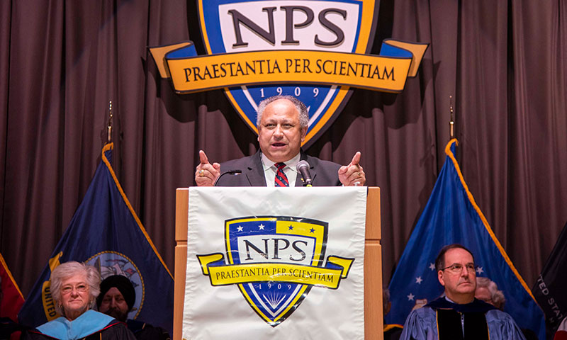 SECNAV Congratulates NPS Fall Quarter Graduates, Announces New Naval Education Vision