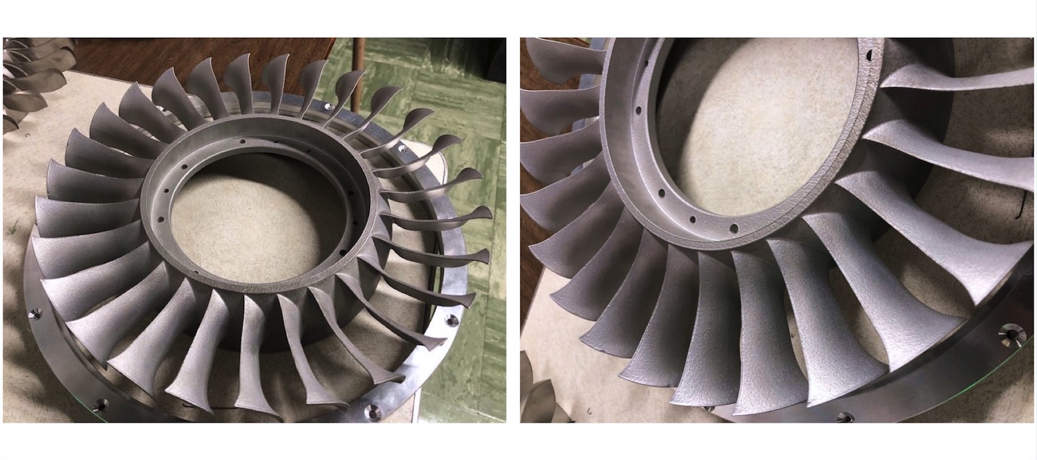3D printed stator, research project done by Dr. G. Hobson and Dr. A. Gannon