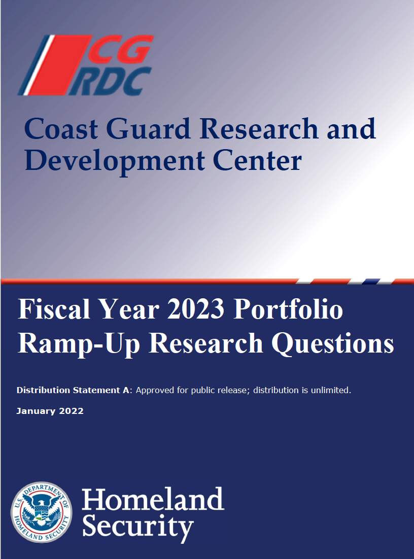 USCG FY23 Research Portfolio Ramp-Up Questions