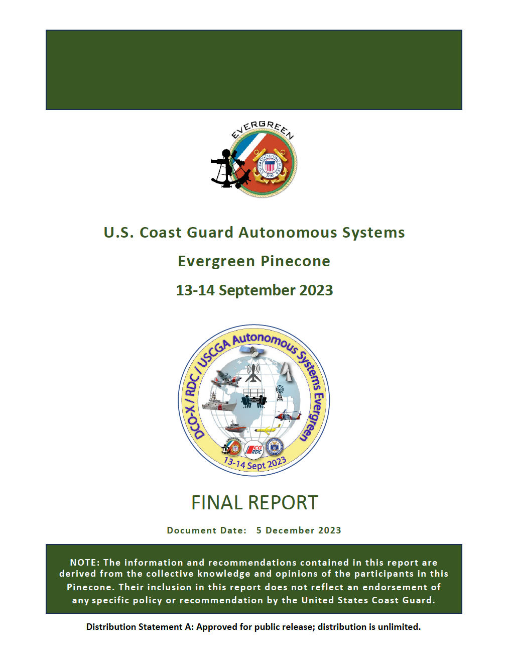 USCG Autonomy Workshop Report